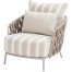 Beverly living chair latte with 3 cushions
