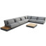 Ibiza modular big corner set with coffeetable and end table