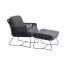 Belmond anthracite loungestoel en hocker