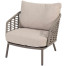 Puglia living chair terre with 2 cushions