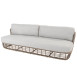 Lugano living bench 3 seater pure with 3 cushions