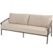 Allora living bench 3 seater terre with 3 cushions