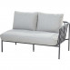 Figaro modular 2 seater bench Left arm with 3 cushions