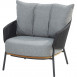 Ravello living chair Anthracite with 2 cushions
