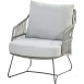 Sempre living chair Anthracite Silver Grey with 2 cushions