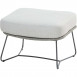 Sempre footstool Anthracite Silver Grey with cushion