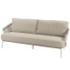 Dalias living bench 3 seater White with 3 cushions