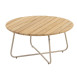 Verdi coffee table natural teak 73 round H 35 Latte