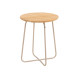 Verdi side table natural teak round 45 cm H 55 Latte