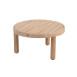 Sem coffee table brushed teak round 60 x 32 cm