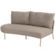 Comino organic end module right latte with 3 cushions 