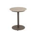 Boaz side table ceramic central leg terre 45 X 55 cm