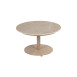 Boaz coffee table ceramic central leg latte 60 X 35 cm