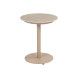 Boaz side table ceramic central leg latte 45 X 55 cm