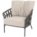 Albareto living chair anthracite with 2 cushions