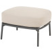 Albareto footstool anthracite with cushion