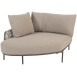 Calma chaise longue right arm terre with 3 cushions