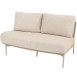 Florence 2 seater bench right open end with 3 cushions