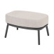 Alicante footstool anthracite with cushion